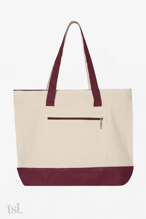 Zippered Tote*