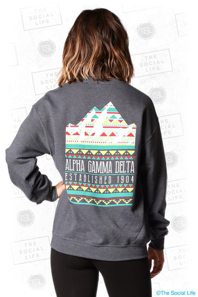 Alpha Gamma Delta Mountain Sweatshirt