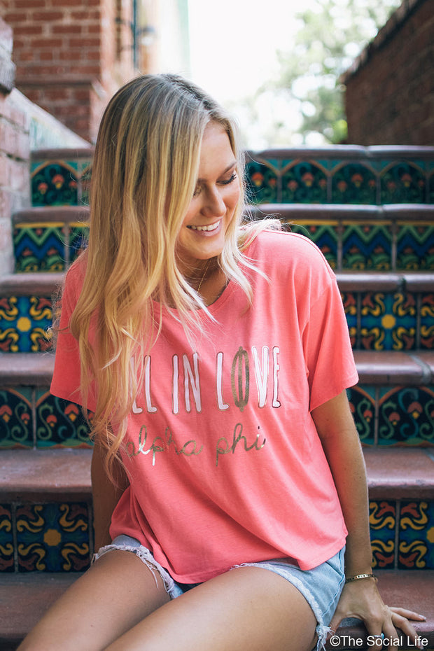 Alpha Phi Fall In Love Tee