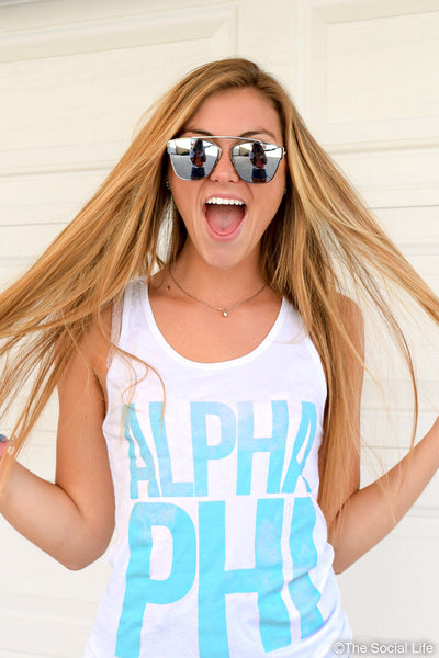 Alpha Phi In the Clouds Tank