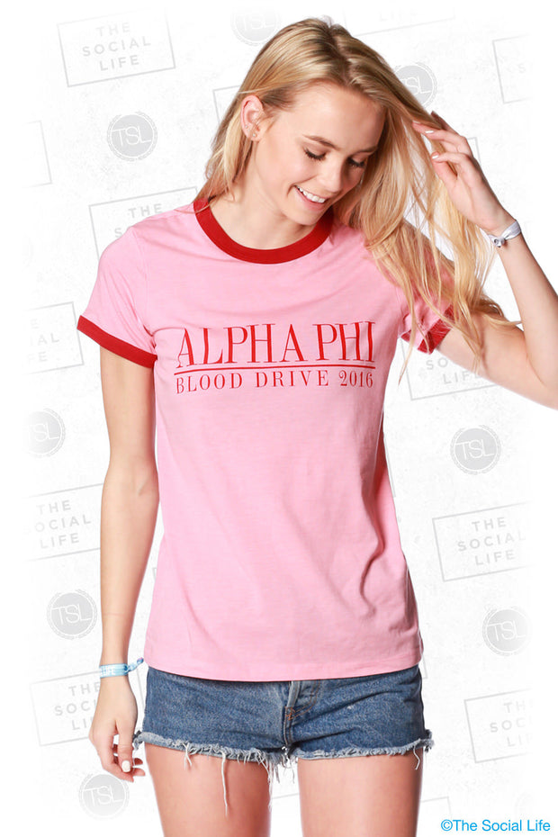 Alpha Phi Blood Drive Tee