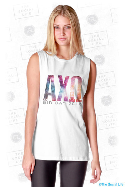 Alpha Chi Omega Galaxy Letters Tank