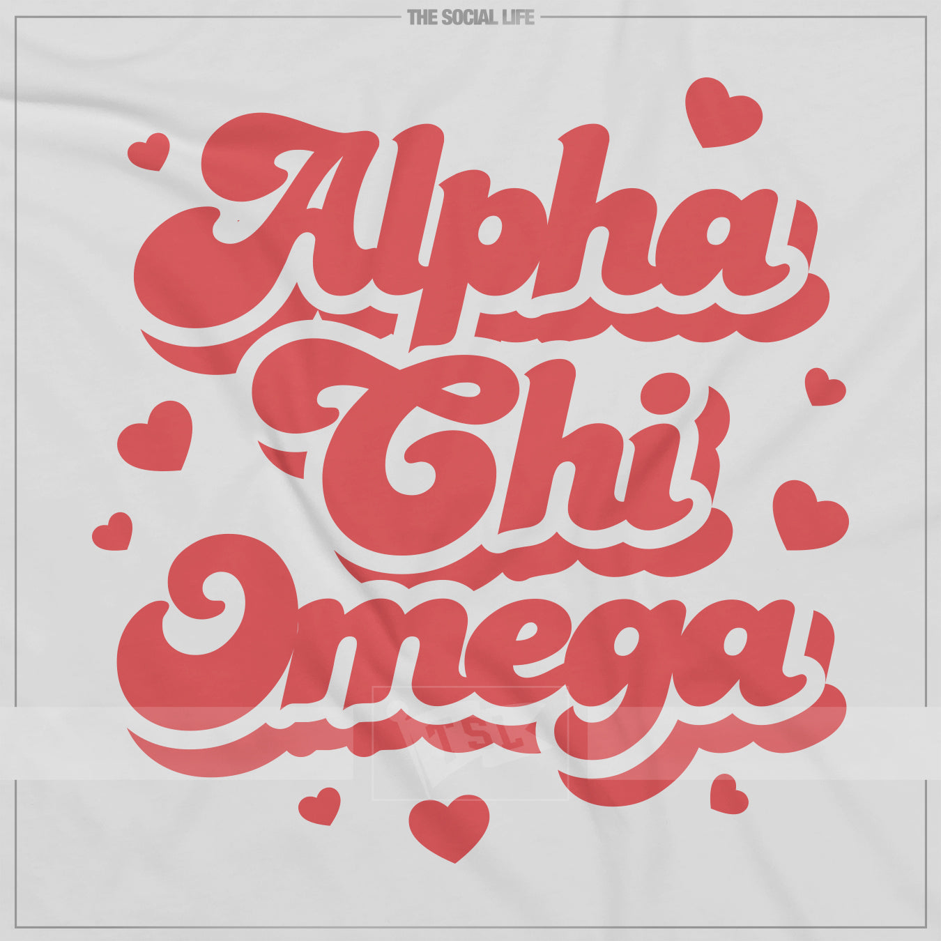 Heart Drop The Social Life Premium Greek Apparel