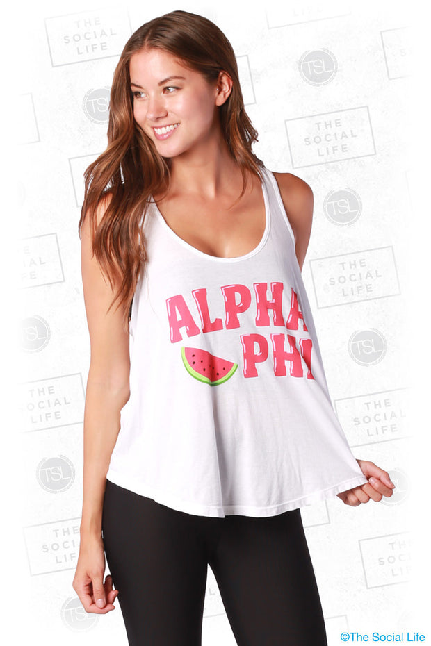 Alpha Phi Watermelon Tank
