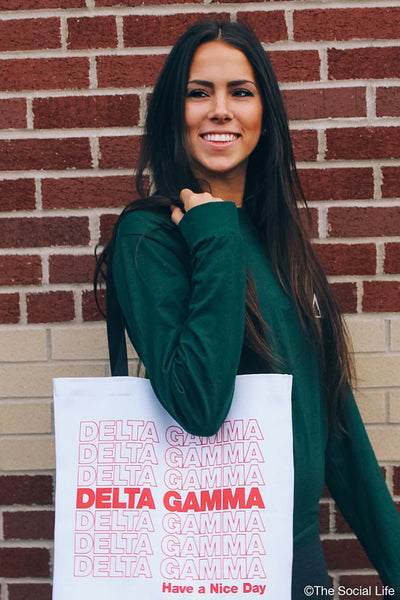 Delta Gamma Thank You Tote Bag