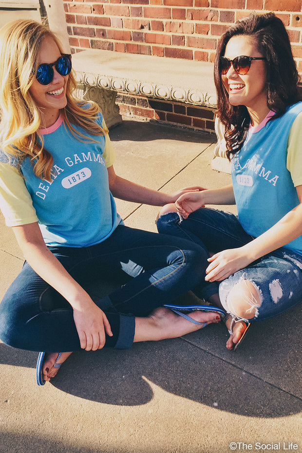 Delta Gamma Color Block Tee