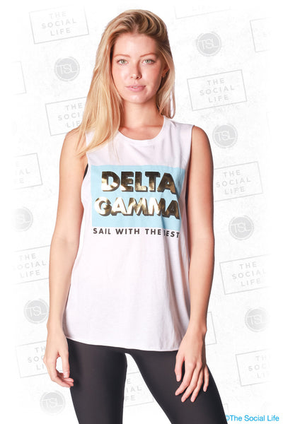 Delta Gamma Sail with the Best Muscle Tank