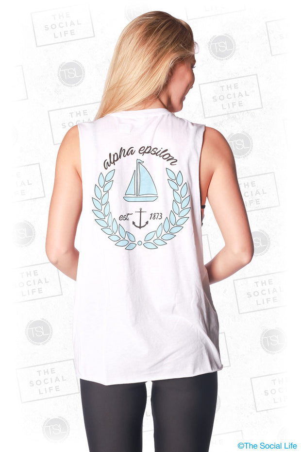 Alpha Epsilon Sail Muscle Tank