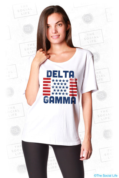 Delta Gamma Star Spangled Tee