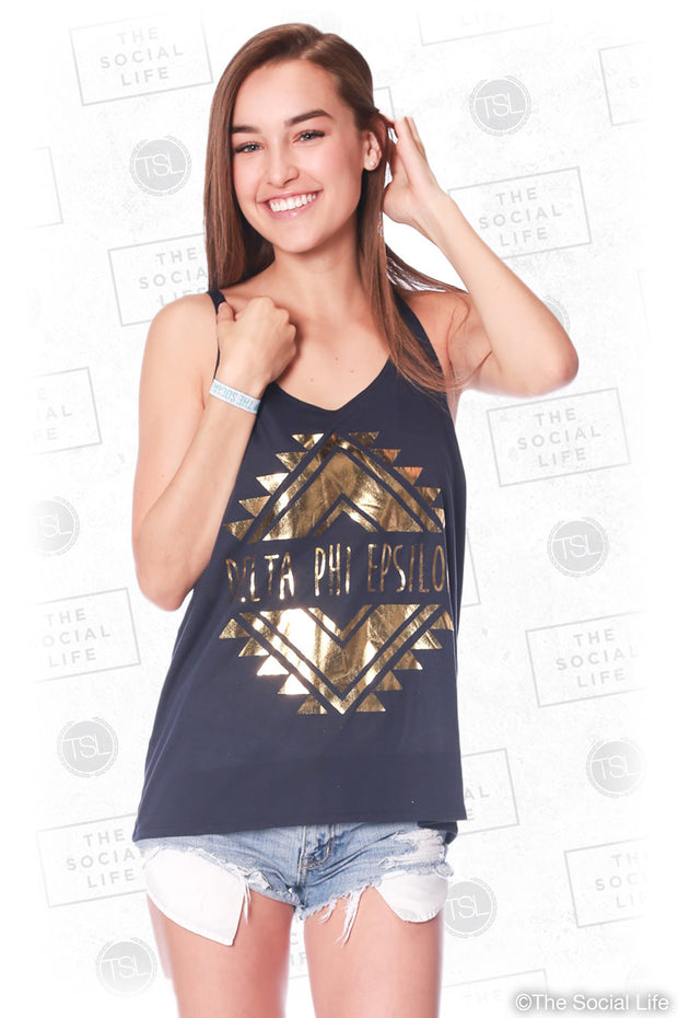 Delta Phi Epsilon Foil Triangle Tank