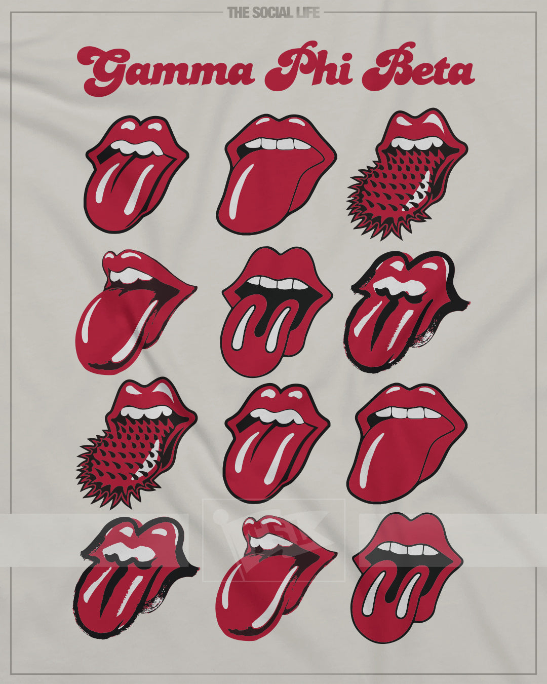 Rolling Stones Lips – The Social Life | Premium Greek Apparel