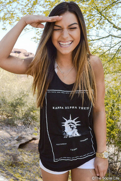 Kappa Alpha Theta Liberty Oversized Tank