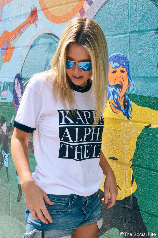 Kappa Alpha Theta Ringer Tee