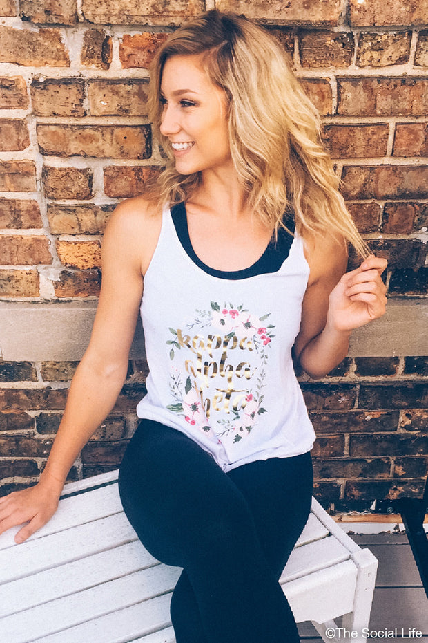 Kappa Alpha Theta Floral Slouchy Tank