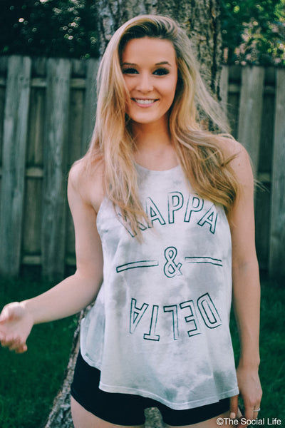 Kappa and Delta Marble High Neck Tank