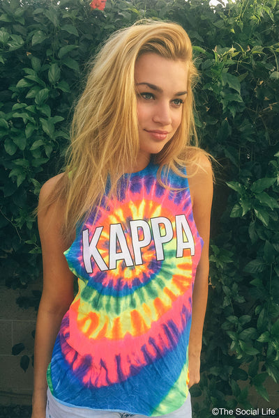 Kappa Kappa Gamma Tie Dye Muscle Tank