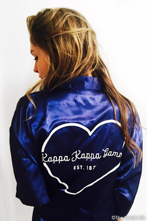 Kappa Kappa Gamma Silky Robe