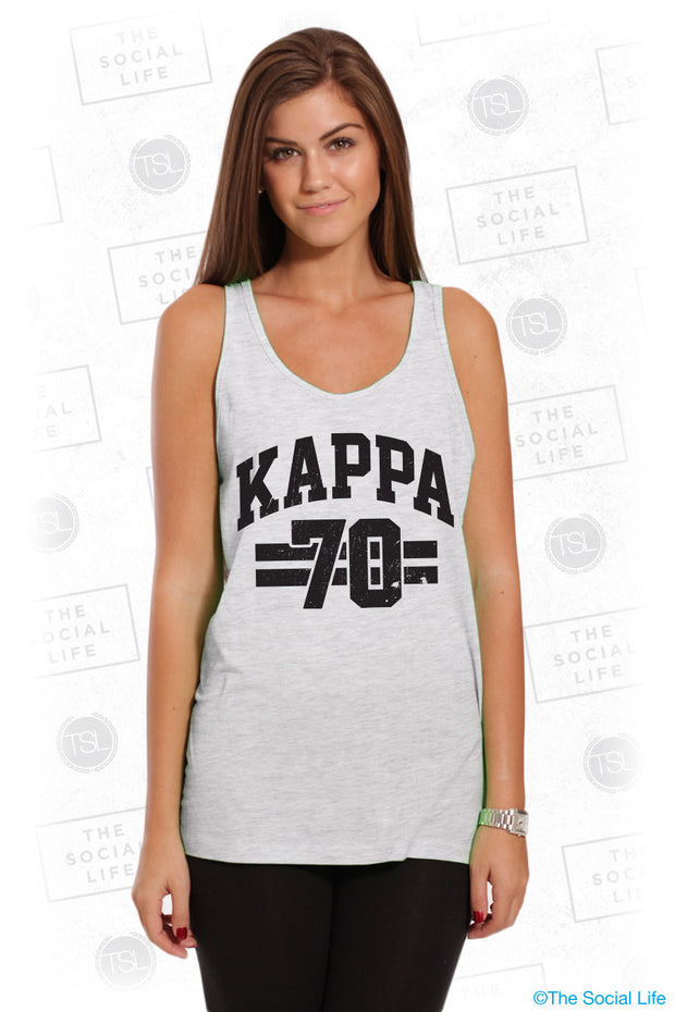 Kappa Kappa Gamma Vintage Athletic Stripes Tank