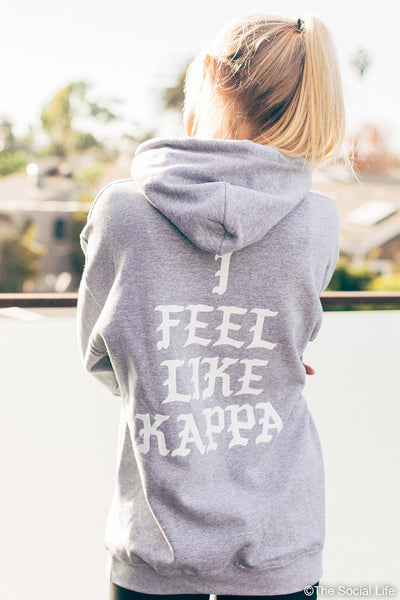 Kappa hot sale gray hoodie