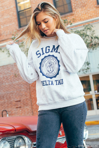 Sigma Delta Tau Crest Sweatshirt