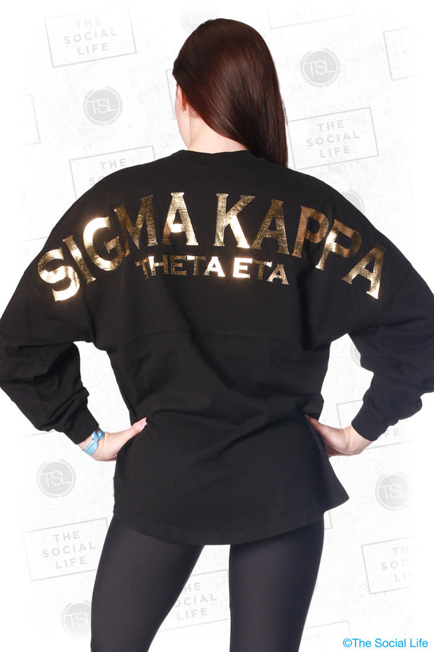 Sigma Kappa Gold Foil Spirit Jersey