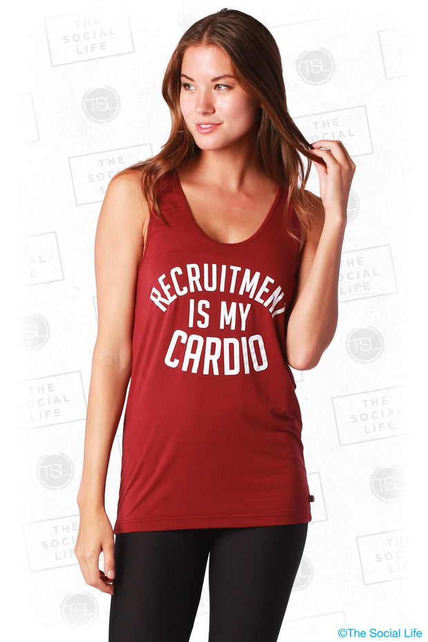 Recruitment Is My Cardio Flowy Tank – The Social Life | Premium